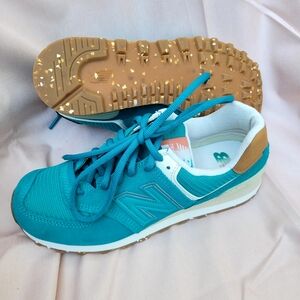 New Balance 574 Teal Athletic Shoes
